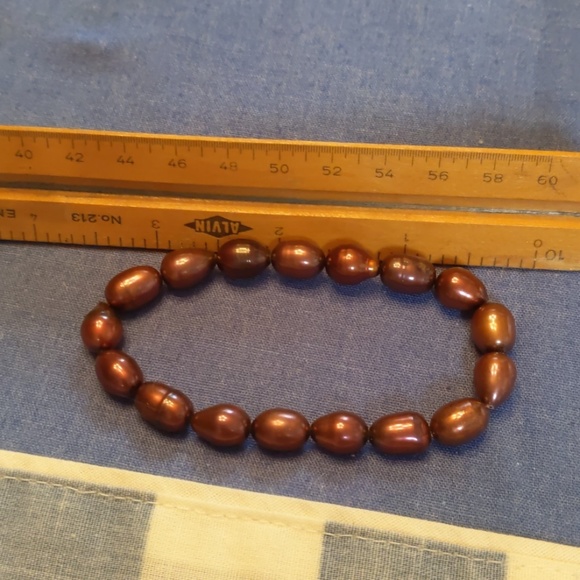 Potato Pearl necklace and bracelet - Picture 3 of 4